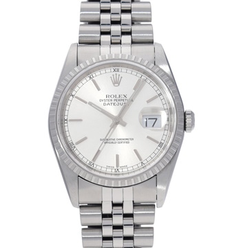 ロレックス デイトジャスト 16220 シルバー メンズ 時計 【中古】【wristwatch】