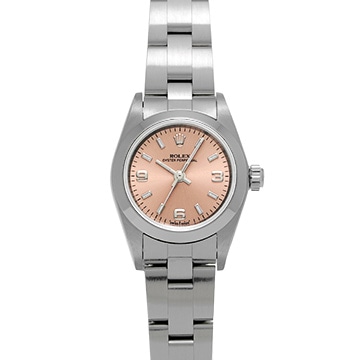 ロレックス オイスターパーペチュアル 76080 ピンク レディース 時計 【中古】【wristwatch】