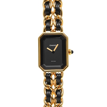 シャネル プルミエール S H0001 ブラック レディース 時計 【中古】【wristwatch】