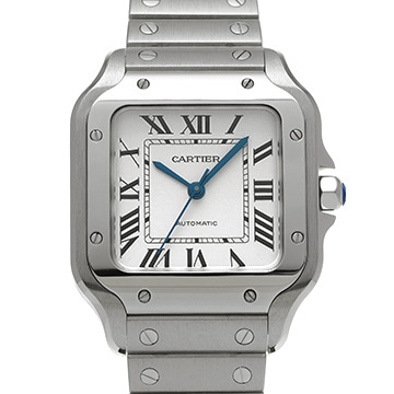 カルティエ サントス ドゥ カルティエ MM WSSA0010 シルバー ユニセックス 時計 【中古】【wristwatch】