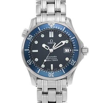 オメガ シーマスター プロフェッショナル 300 ミッドサイズ 2561.80 ブルー ユニセックス 時計 【中古】【wristwatch】