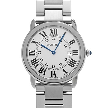 カルティエ ロンドソロ  LM W6701005 シルバー メンズ 時計 【中古】【wristwatch】