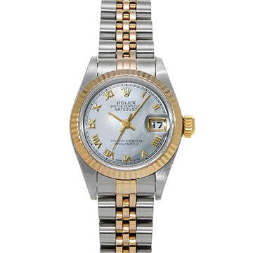 ロレックス デイトジャスト 69173 ホワイトシェル レディース 時計 【中古】【wristwatch】