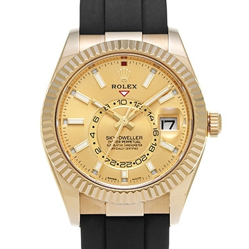 ロレックス スカイドゥエラー 326238 シャンパン メンズ 時計 【中古】【wristwatch】
