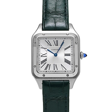 カルティエ サントスデュモン LM WSSA0022 シルバー メンズ 時計 【中古】【wristwatch】