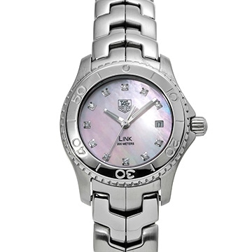 タグ ホイヤー リンク WJ131C.BA0573 ピンクシェル/ダイヤモンド レディース 時計 【中古】【wristwatch】