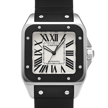カルティエ サントス100 LM W20121U2 シルバー メンズ 時計 【中古】【wristwatch】
