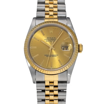 ロレックス デイトジャスト 16233 シャンパン メンズ 時計 【中古】【wristwatch】