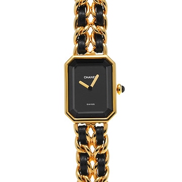 シャネル プルミエール S H0001 ブラック レディース 時計 【中古】【wristwatch】