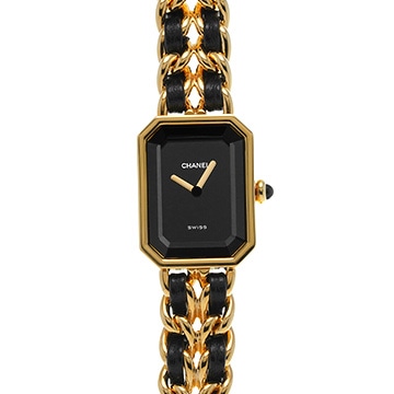 シャネル プルミエール S H0001 ブラック レディース 時計 【中古】【wristwatch】