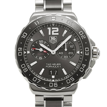 タグ ホイヤー フォーミュラ1 クォーツ アラーム WAU111C.BA0869 グレー/ブラック メンズ 時計 【中古】【wristwatch】
