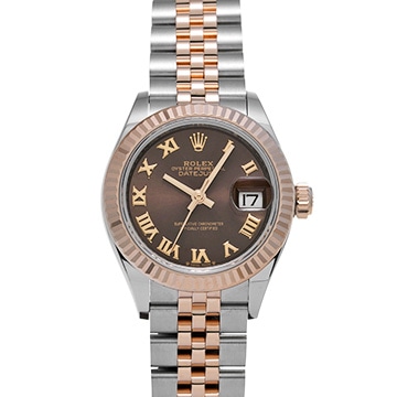 ロレックス レディ デイトジャスト 28  279171 チョコレートブラウン レディース 時計 【中古】【wristwatch】