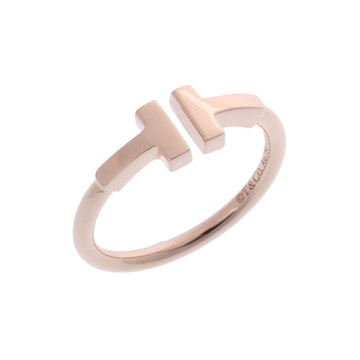 ティファニー Tワイヤー リング ゴールド K18ピンクゴールド PG レディース ジュエリー 【中古】【jewelry】