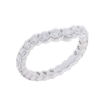 ハリー ウィンストン トゥルーリー バンドリング シルバー WBDPRDVBFT-060 Pt950プラチナ レディース ジュエリー 【中古】【jewelry】