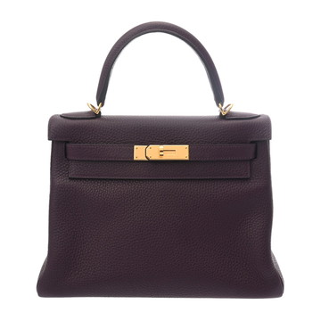 エルメス ケリー 28 内縫い 2WAY カシス トリヨンクレマンス レディース バッグ 【中古】【bag】