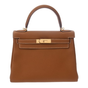 エルメス ケリー 28 内縫い 2WAY ゴールド トゴ レディース バッグ 【中古】【bag】