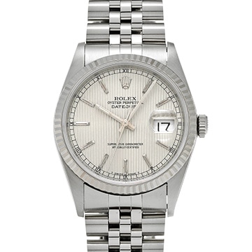 ロレックス デイトジャスト 16234 シルバータペストリー メンズ 時計 【中古】【wristwatch】