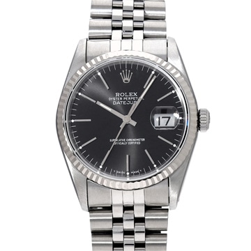 ロレックス デイトジャスト 16234 ブラック メンズ 時計 【中古】【wristwatch】