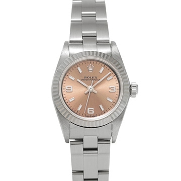 ロレックス オイスターパーペチュアル 76094 ピンク レディース 時計 【中古】【wristwatch】