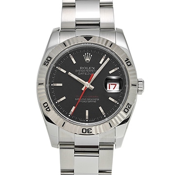 ロレックス デイトジャスト ターノグラフ 116264 ブラック メンズ 時計 【中古】【wristwatch】