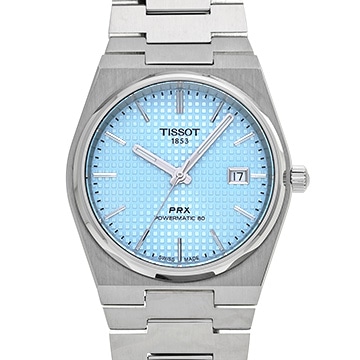 ティソ PRX パワーマティック 80 T137.407.11.351.00 アイスブルー メンズ 時計 【中古】【wristwatch】
