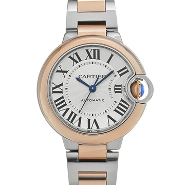 カルティエ バロンブルー ドゥ カルティエ 33mm W2BB0032 シルバー ユニセックス 時計 【中古】【wristwatch】