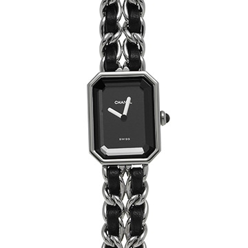 シャネル プルミエール L H0451 ブラック レディース 時計 【中古】【wristwatch】