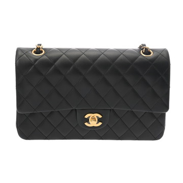 シャネル マトラッセ 11.12 クラシック ハンドバッグ  25cm ブラック A01112 ラムスキン レディース バッグ 【中古】【bag】
