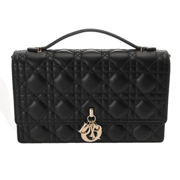ディオール カナージュ My Dior トップハンドルバッグ ブラック M09970NGE_M900 ラムスキン レディース バッグ 【中古】【bag】