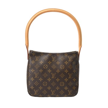 ルイ ヴィトン モノグラム  ルーピング MM ブラウン M51146 モノグラムキャンバス レディース バッグ 【中古】【bag】