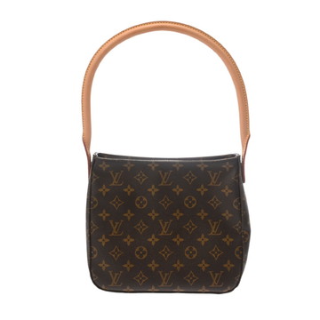 ルイ ヴィトン モノグラム  ルーピング MM ブラウン M51146 モノグラムキャンバス レディース バッグ 【中古】【bag】