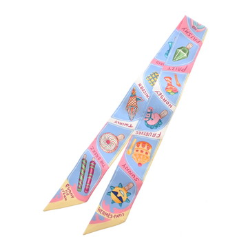 エルメス ツイリー FUNNY ICE CREAM マルチカラー 064109S シルク100％ レディース 【新品】【other】