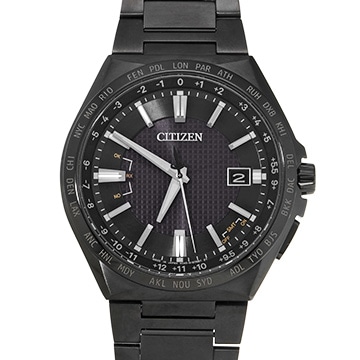 シチズン アテッサ エコドライブ ブラックチタン CB0215-51E ブラック メンズ 時計 【中古】【wristwatch】