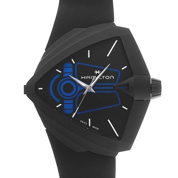 ハミルトン ベンチュラXXL H24614330 ブラック メンズ 時計 【中古】【wristwatch】