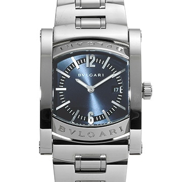 ブルガリ アショーマ AA39S ブルーグレー ユニセックス 時計 【中古】【wristwatch】