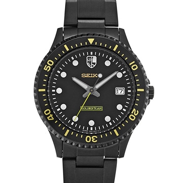 セイコー キン肉マン40周年記念モデル ソルジャーチーム 7N42-HAJ0 ブラック メンズ 時計 【中古】【wristwatch】