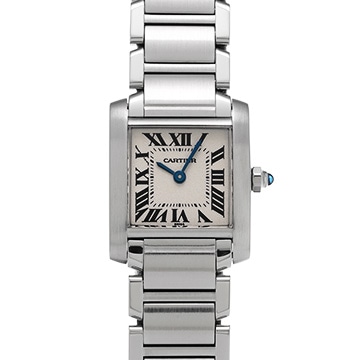 カルティエ タンクフランセーズ SM　 W51008Q3 シルバー レディース 時計 【中古】【wristwatch】