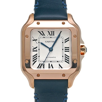 カルティエ サントス ドゥ カルティエ MM WGSA0028 シルバー ユニセックス 時計 【中古】【wristwatch】