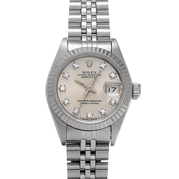 ロレックス デイトジャスト 69174G シルバー/ダイヤモンド レディース 時計 【中古】【wristwatch】