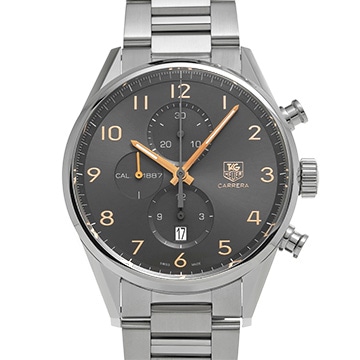 タグ ホイヤー カレラ キャリバー1887 クロノグラフ CAR2013.BA0799 グレー メンズ 時計 【中古】【wristwatch】