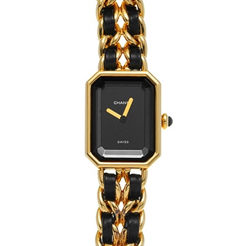 シャネル プルミエール S 483011001 H0001 ブラック レディース 時計 【中古】【wristwatch】