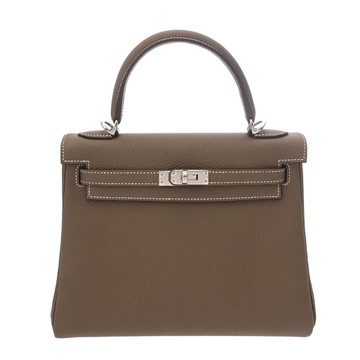 エルメス ケリー 25 内縫い 2WAY エトゥープ トゴ レディース バッグ 【新品】【bag】