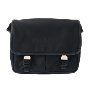 プラダ ショルダーバッグ ネイビー 2VD769 Re-Nylon/サフィアーノレザー ユニセックス バッグ 【中古】【bag】