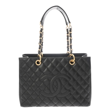 シャネル マトラッセ GST ブラック A50995 キャビアスキン レディース バッグ 【中古】【bag】
