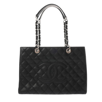 シャネル マトラッセ GST ブラック A50995 キャビアスキン レディース バッグ 【中古】【bag】