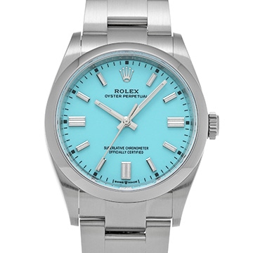 ロレックス オイスターパーペチュアル 36 126000 ターコイズブルー メンズ 時計 【中古】【wristwatch】