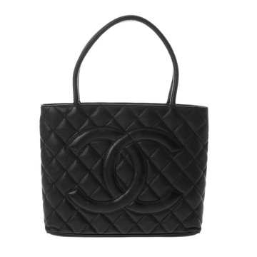 シャネル マトラッセ 復刻トート ブラック A01804 キャビアスキン レディース バッグ 【中古】【bag】