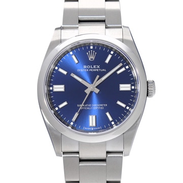 ロレックス オイスターパーペチュアル 36 126000 ブライトブルー メンズ 時計 【中古】【wristwatch】
