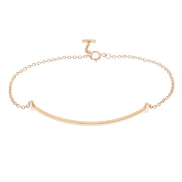ティファニー Tワイヤー ブレスレット ゴールド K18イエローゴールド YG レディース ジュエリー 【中古】【jewelry】