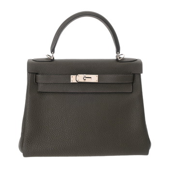 エルメス ケリー 28 内縫い ヴェールマキ トゴ レディース バッグ 【中古】【bag】
